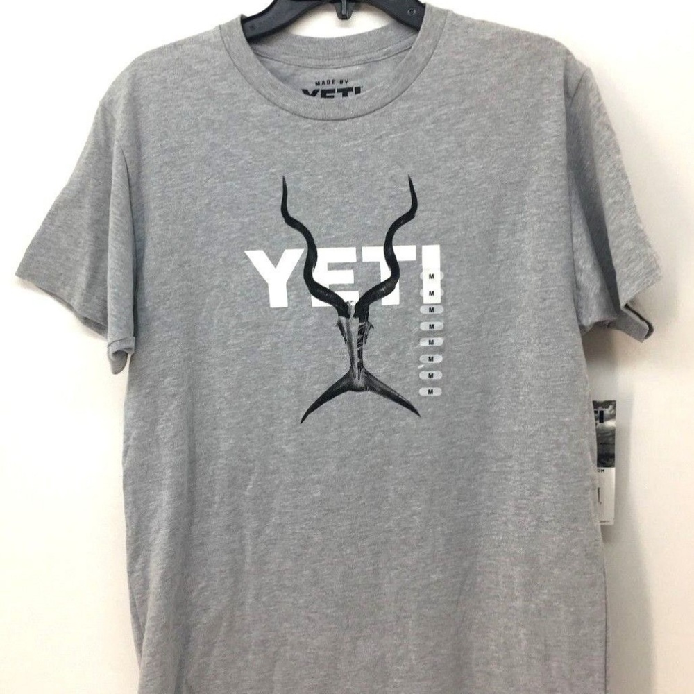 Yeti Boys Whitetail Redfish Emblem SS Gray T-Shirt